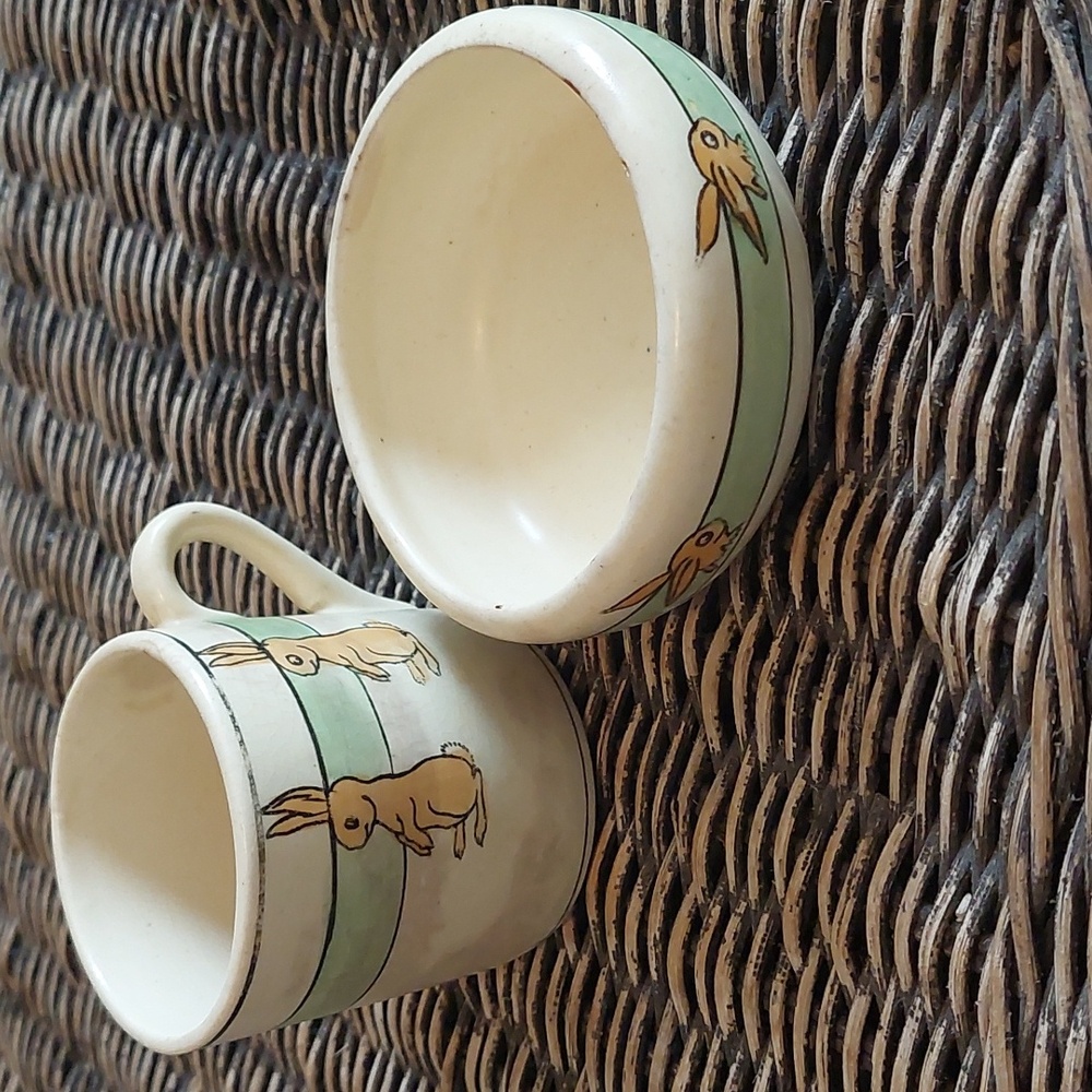 Vintage Bunny Baby Mug & Sauce Dish - Picture 14 of 16